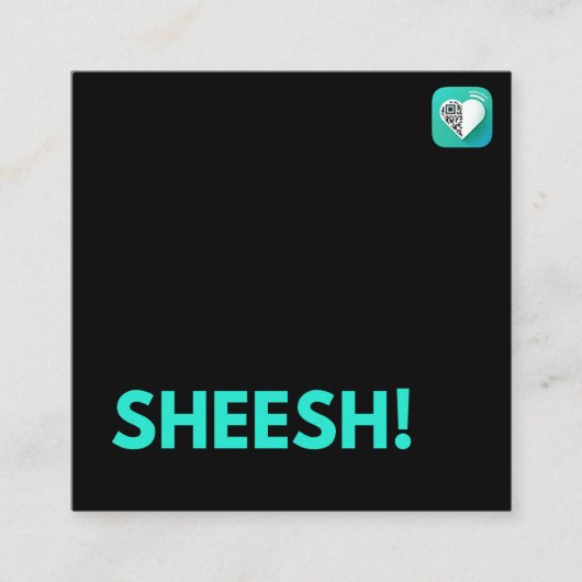 シーシュ！ スクエア名刺 (正面)