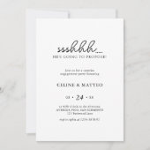 シーシュ…彼が提案する | サプライズ婚約 招待状 (正面)