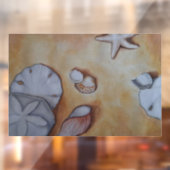 シーショアでの貝殻 ウィンドウサイン (シート2)