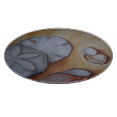 シーショアでの貝殻 カッティングボード (角)