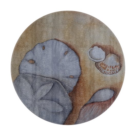 シーショアでの貝殻 カッティングボード (正面)