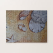 シーショアでの貝殻 ジグソーパズル (横)