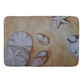 シーショアでの貝殻 バスマット
