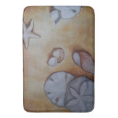 シーショアでの貝殻 バスマット (正面縦)