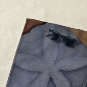 シーショアでの貝殻 ビーチタオル (インサイチュ)