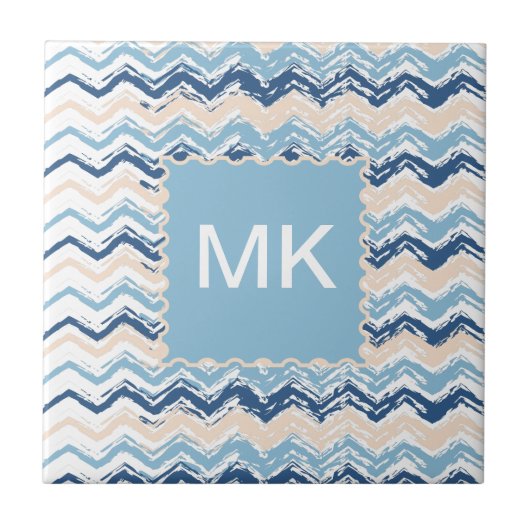 シーショアクライブラストジグザグ タイル (正面)