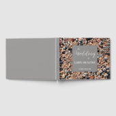 シーショアコーラルサンド&シェルモダンビーチ結婚式 ゲストブック (全面)