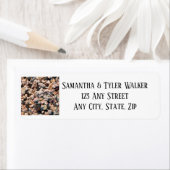 シーショアコーラルサンド&シェルモダンビーチ結婚式 ラベル (インサイチュ)