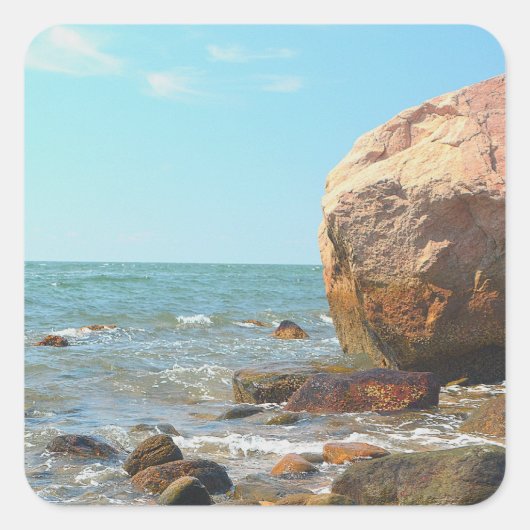 シーショアシーンのシール スクエアシール (正面)