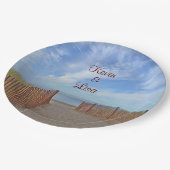 シーショアテーマ結婚ズ ペーパープレート (アングル)