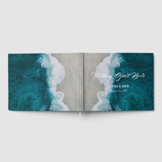 シーショアデスティネーションビーチ結婚式ゲストブック ゲストブック (全面)