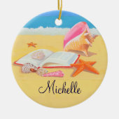 シーショアパーソナライズされたオーナメント メタルオーナメント (正面)