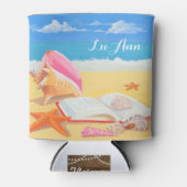 シーショアパーソナライズされたクーラーボックス 缶クーラー (正面)