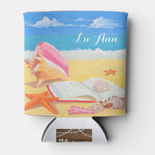 シーショアパーソナライズされたクーラーボックス 缶クーラー (正面)