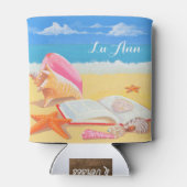 シーショアパーソナライズされたクーラーボックス 缶クーラー (裏面)