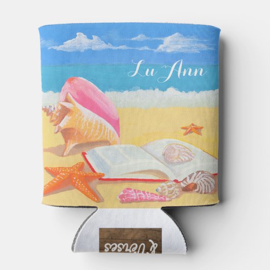 シーショアパーソナライズされたクーラーボックス 缶クーラー (裏面)