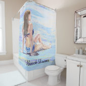 *~*シーショアビーチウーマンサンバテAR29 シャワーカーテン (インサイチュ)