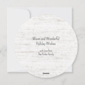 シーショアビーチクリスマスリースと写真 シーズンカード (裏面)