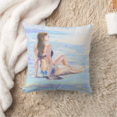 *~*シーショアビーチ女性ビーチAR29 クッション (ブランケット)