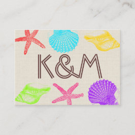 シーショアビーチ結婚式座席表 プレイスカード