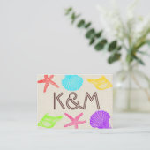 シーショアビーチ結婚式座席表 プレイスカード (スタンド正面)