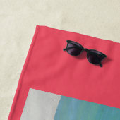 シーショアビーチ読ズレッド ビーチタオル (インサイチュ)