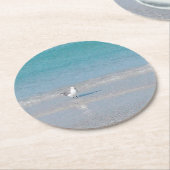シーショア紙コースター ラウンドペーパーコースター (アングル)