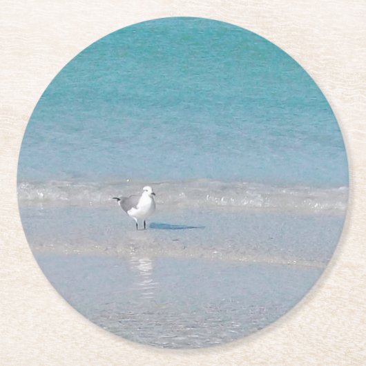 シーショア紙コースター ラウンドペーパーコースター (正面)