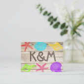 シーショア結婚ウッド座席表 プレイスカード (スタンド正面)