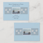 シーショア絵画の犬の芸術でケソーン 名刺 (正面/裏面)