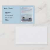 シーショア絵画の犬の芸術でケソーン 名刺 (正面/裏面)