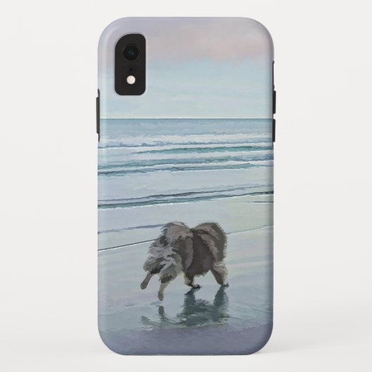 シーショア絵画の犬の芸術でケソーン Case-Mate iPhoneケース (裏面)
