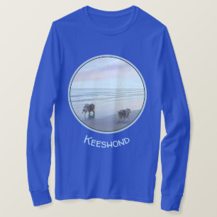 シーショア絵画の犬の芸術でケソーン Tシャツ