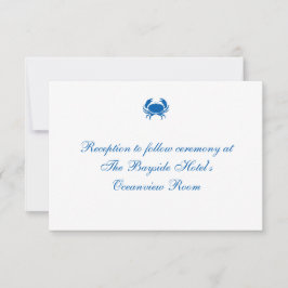 「シーショア」ウェディングレセプションカード 招待状