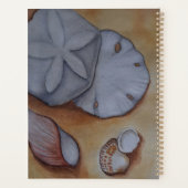 シーショア・ウォーター・カラー絵を描の貝殻 プランナー手帳 (裏面)