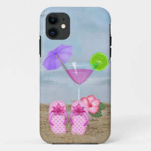 シーショア・カクテルとフリップフロップ iPhone 11 ケース