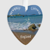 シーショア・デジタルの波が打ち上げ絵を描る オーナメント (正面)