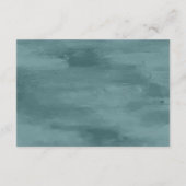 シーショア |ビーチブルー航海のウェディング エンクロージャーカード (裏面)