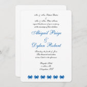 「シーショア」結婚式招待状 招待状 (正面/裏面)