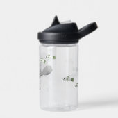 シーシールと魚の下にかわいい ウォーターボトル (左面)