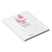 シーシール誕生日時間カプセルメッセージ下 ノートパッド (アングル)