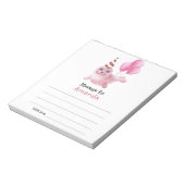 シーシール誕生日時間カプセルメッセージ下 ノートパッド (回転)