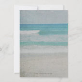 シーシ素朴ェルズシー海ビーチリハーサルディナー 招待状 (裏面)