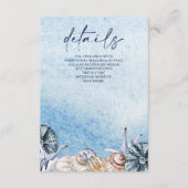 シーシ素朴ェル海シーサマービーチ結婚式 エンクロージャーカード (正面)