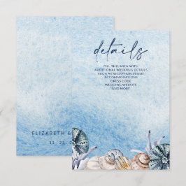 シーシ素朴ェル海シーサマービーチ結婚式 エンクロージャーカード