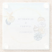 シーシ素朴ェル海シーサマービーチ結婚式 ガラスコースター (裏面)