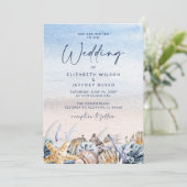 シーシ素朴ェル海シーサマービーチ結婚式 招待状 (スタンド正面)