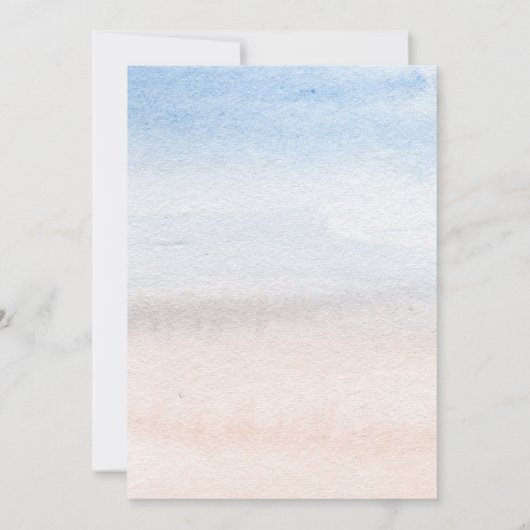 シーシ素朴ェル海シーサマービーチ結婚式 招待状 (裏面)