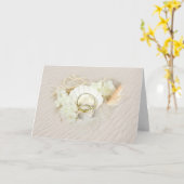 シーシ結婚ェルとサンドのリングや輪 カード (黄色い花)