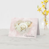 シーシ結婚ェルとサンドハートカードのリングや輪 カード (黄色い花)